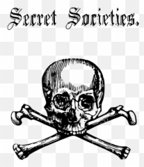 Scary Skull And Cross Bones Vector Line Art Image - Crossbones Templar Emoji
