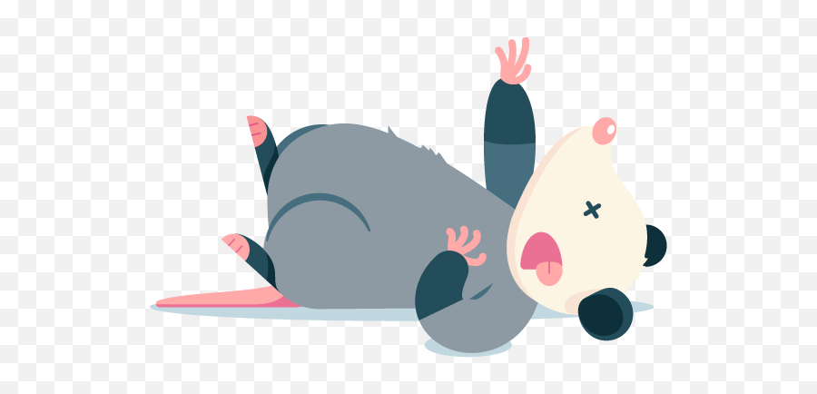 Awesome Possum - Cartoon Emoji,Possum Emoji