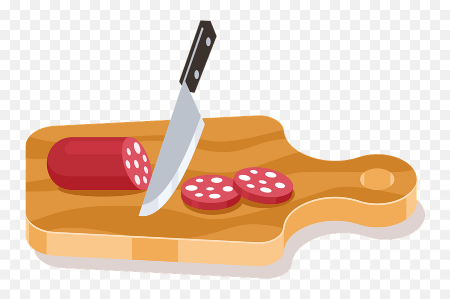 Clipart - Cutting Clipart Emoji,Salami Emoji