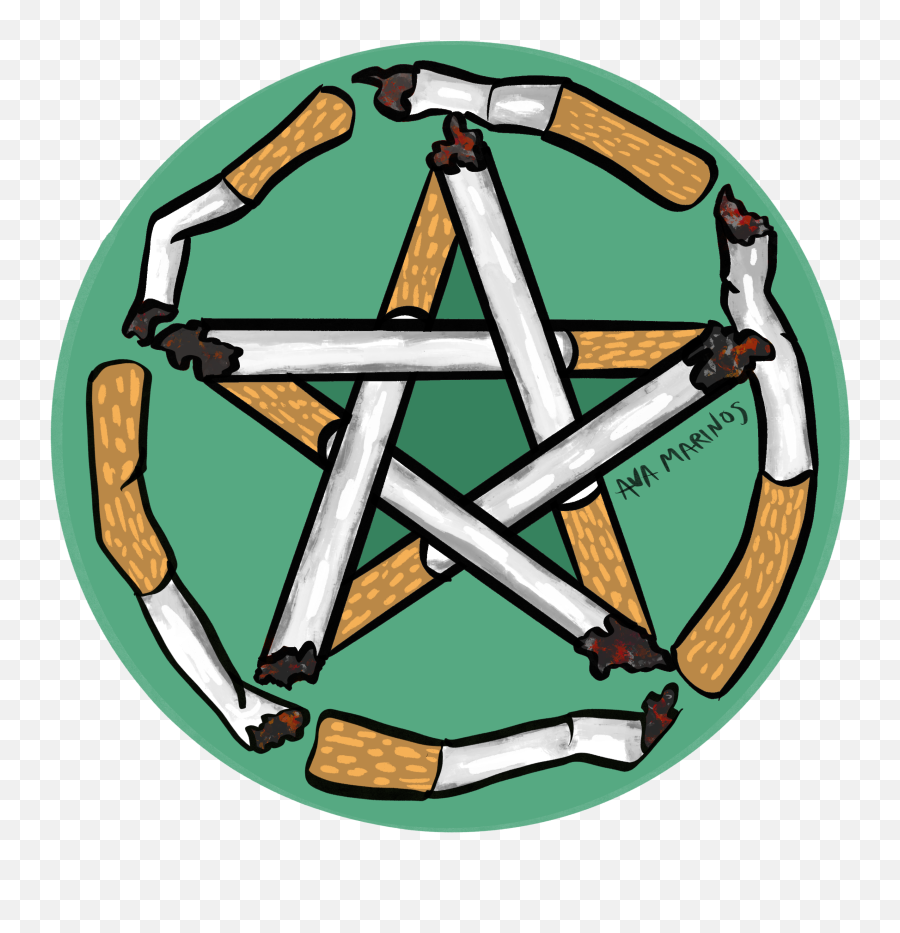 U0027ciggie Pentagramu0027 Sticker - Antique Tool Emoji,Pentagram Emoji