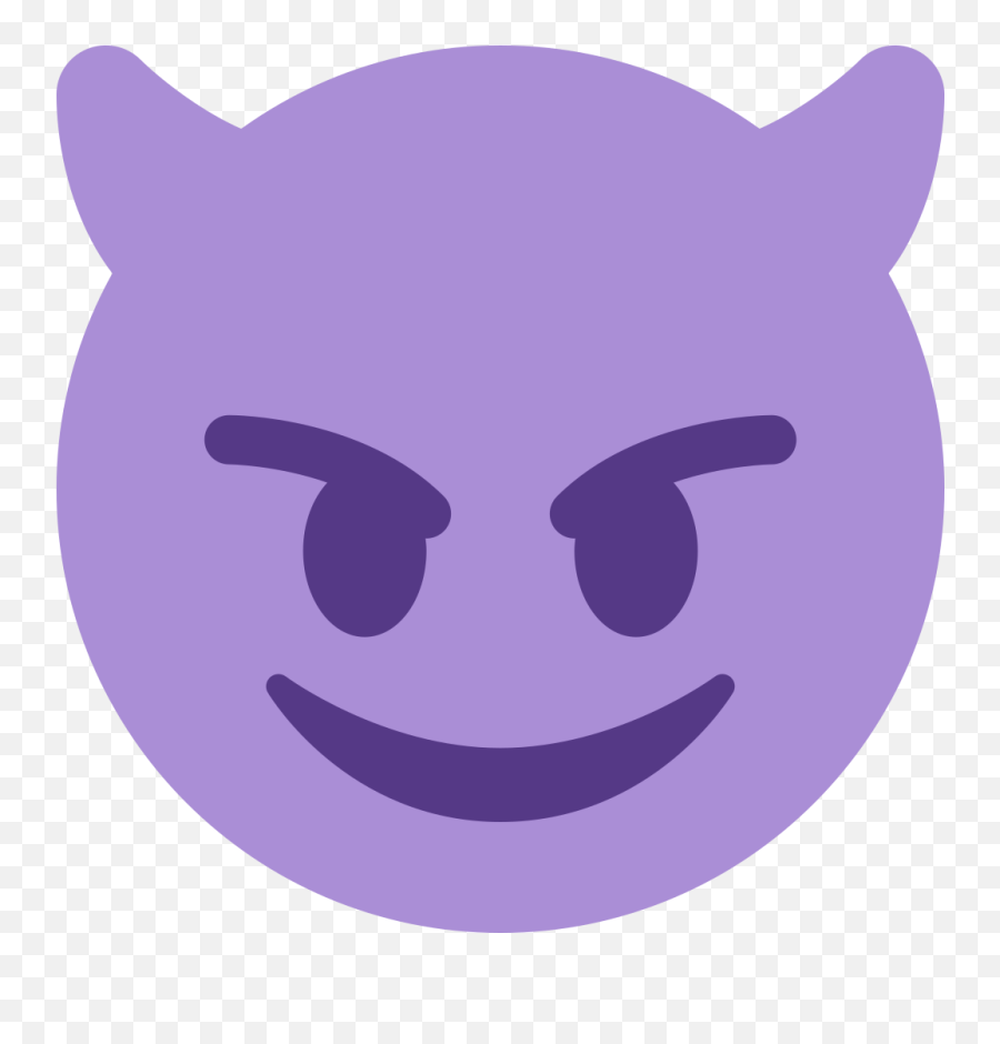 Twemoji2 1f608 - Devil Emoji Twitter,Purple Emoji