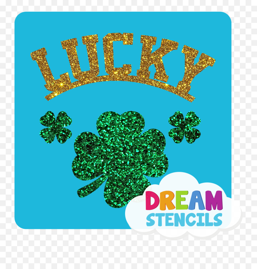 Lucky Four - Glitter Tattoo Power Body Art Set Emoji,Four Leaf Clover Emoji