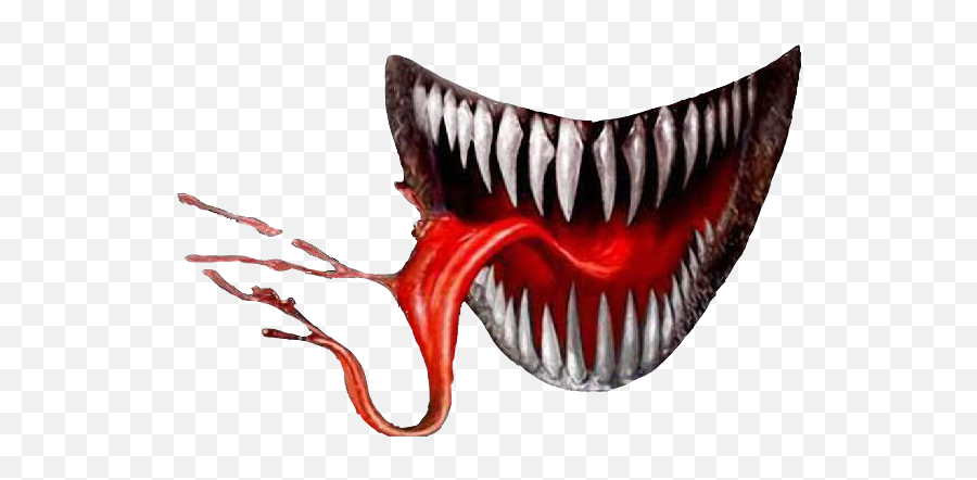 Venom Spiderman Sticker - Transparent Monster Mouth Emoji,Venom Emoji