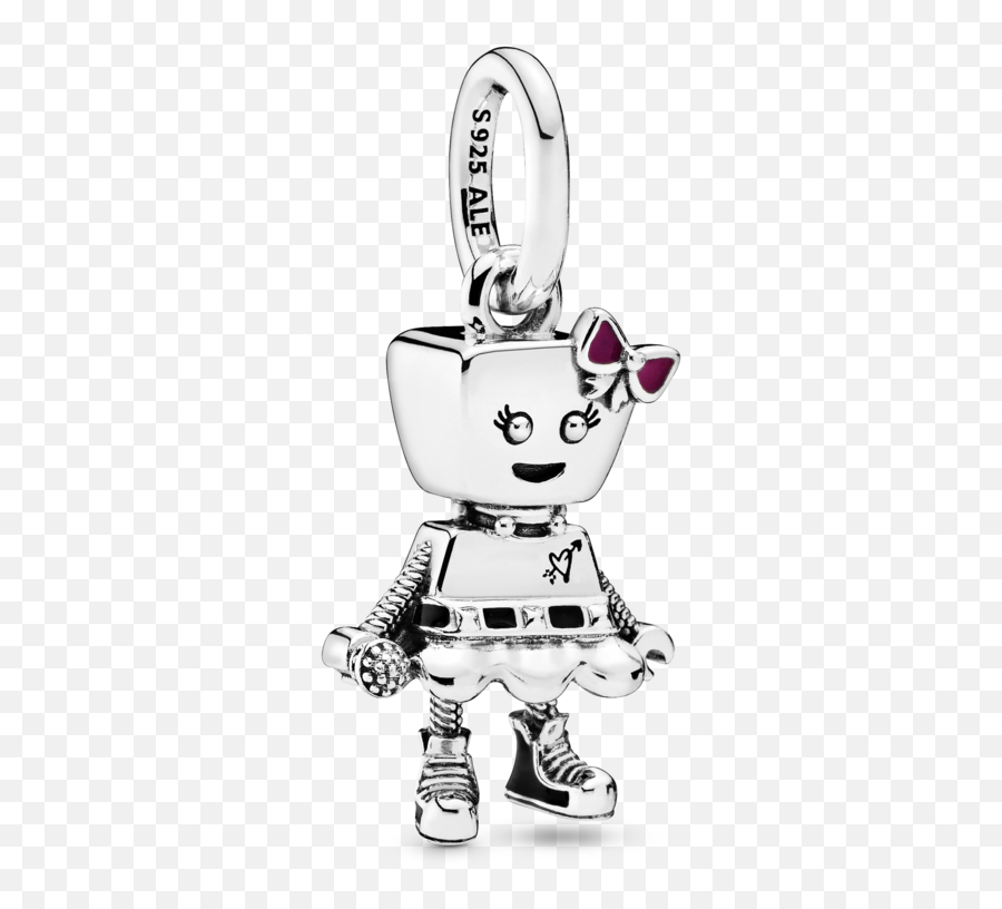 Bella Bot Punk Band Dangle Charm - Bella Bot Pandora Emoji,Band Names With Emojis