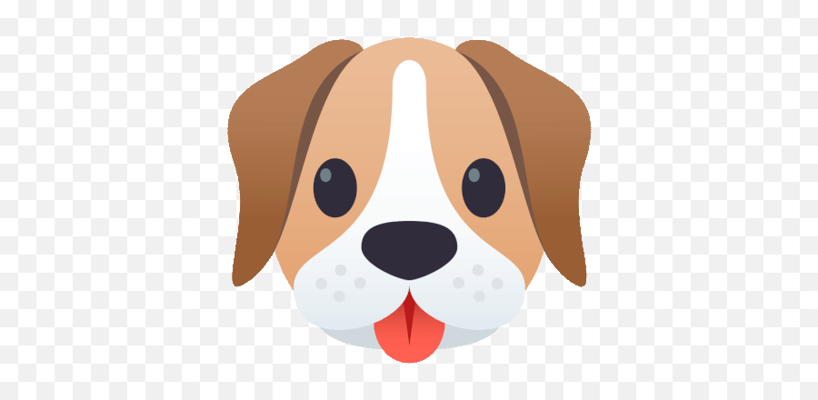 Dog Face Joypixels Gif - Dog Head Clipart Gif Emoji,Dog Emoji Keyboard