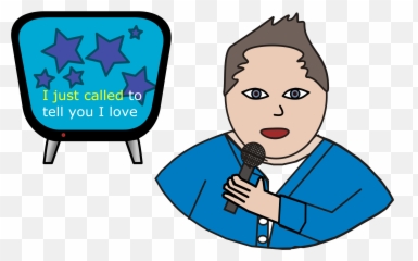 Karaoke Man Vector Clipart Image - Vector Graphics Emoji,Music Note Emoji