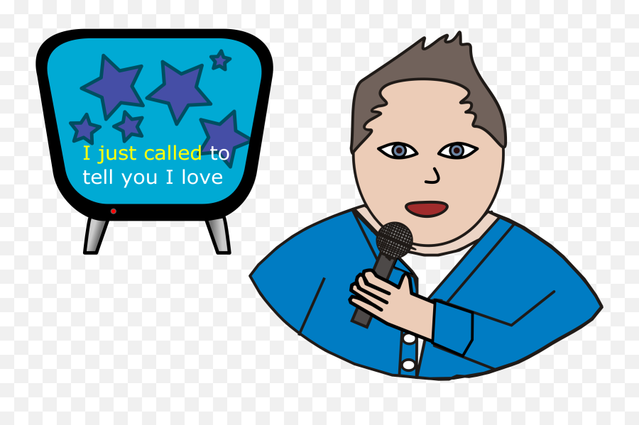 Karaoke Man Vector Clipart Image - Vector Graphics Emoji,Music Note Emoji