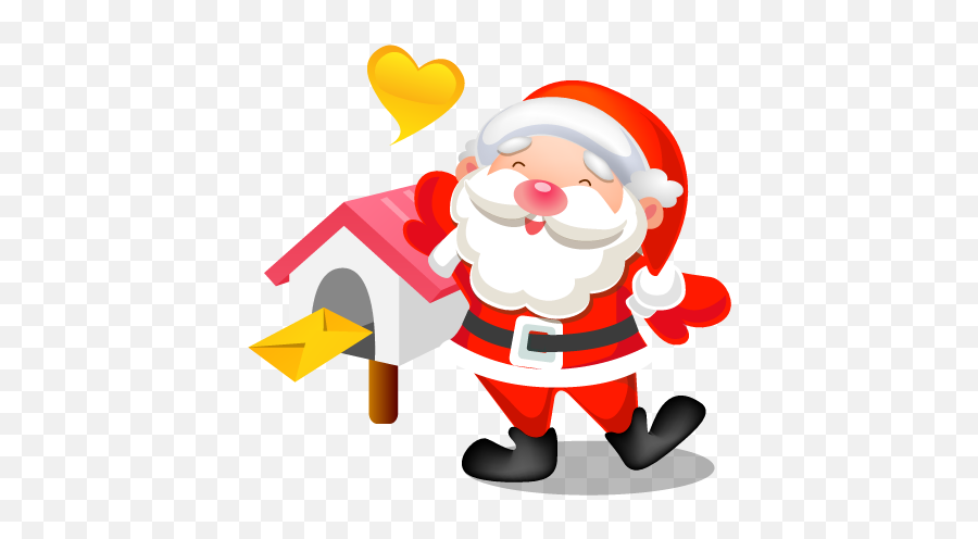 13 Xmas Icons For Email Images - Santa Claus Icon Png Emoji,Christmas Emoticons