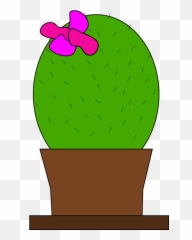 Free Cactus Plant Vectors - Cactus With A Bow Emoji,Origami Emoji