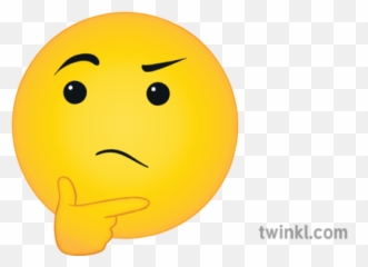 Thinking Wondering Emoji Emoticon Ks3 Ks4 Illustration - Smiley,Thinking Emoticon