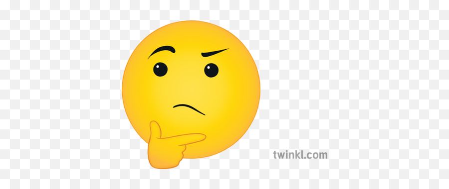 Thinking Wondering Emoji Emoticon Ks3 Ks4 Illustration - Smiley,Thinking Emoticon