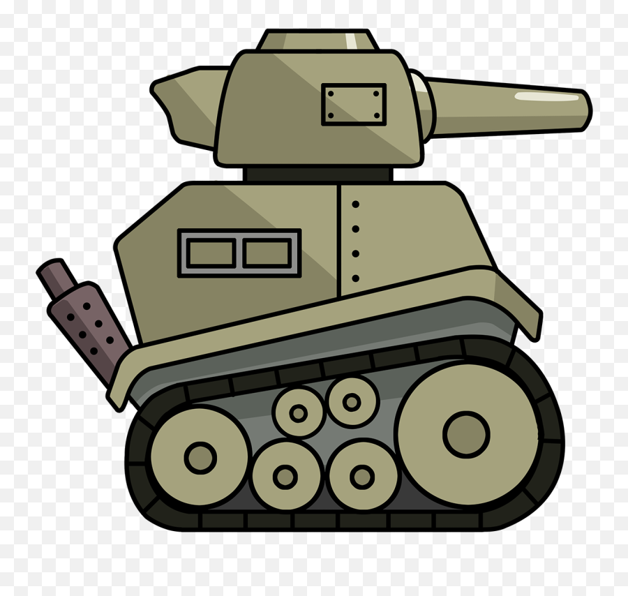 Vector Tanks Emoji Transparent Png - Tank Cartoon Png,Army Tank Emoji