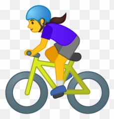 Woman Biking Emoji - Emoji Ciclistas,Biking Emoji