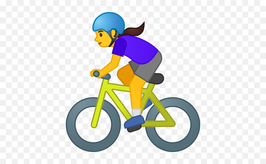 Woman Biking Emoji - Emoji Ciclistas,Biking Emoji