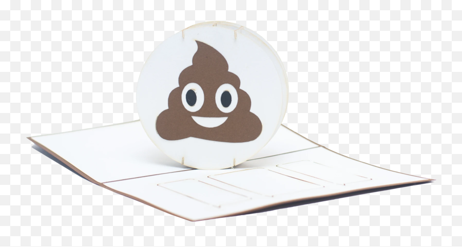 Poop Emoji Pop Up Card - Construction Paper,Emoji Card
