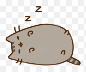 Sleep Pusheen Cat Grey Sticker Cute - Pusheen Gif Png Emoji,Cat And Zzz Emoji