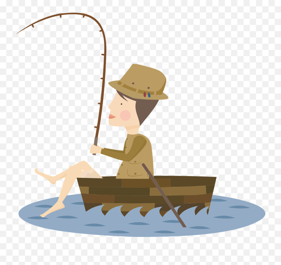 Angling Fishing Boat Catch Fish - Fishing Birthday Cards Emoji,Boat Gun Gun Boat Emoji