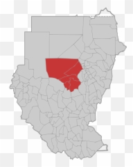 Kurdufan Sudan Map With Districts - Emoji