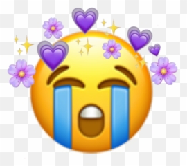 Sad Emotions Emojipurple - Sob Transparent
