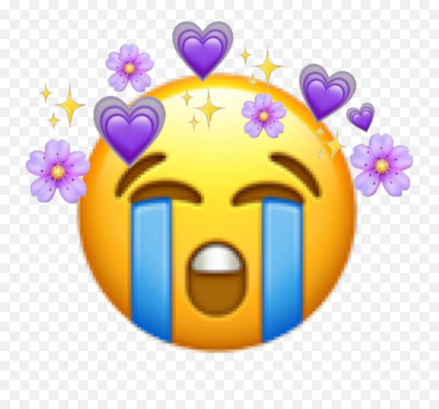 Sad Emotions Emojipurple - Sob Emoji Transparent,Purple Cross Emoji