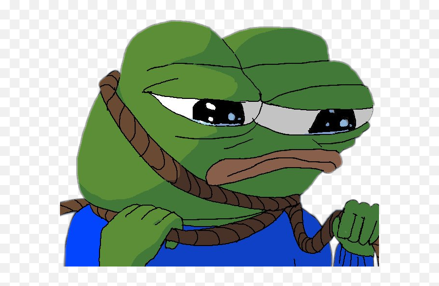 Pepe Meme Rarepepe Sad Depression - Pepe The Frog Suicide Emoji,Sad Pepe Emoji