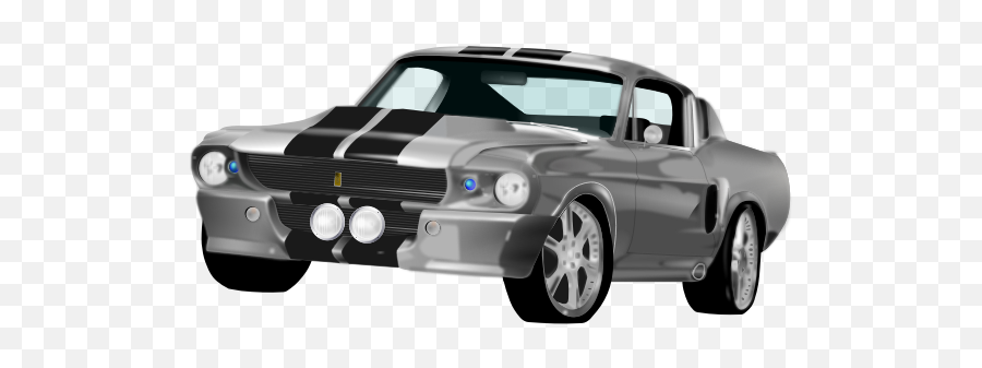 Vector Illustration Of American Muscle - Pop Art Car Painting Emoji,Fast Car Emoji