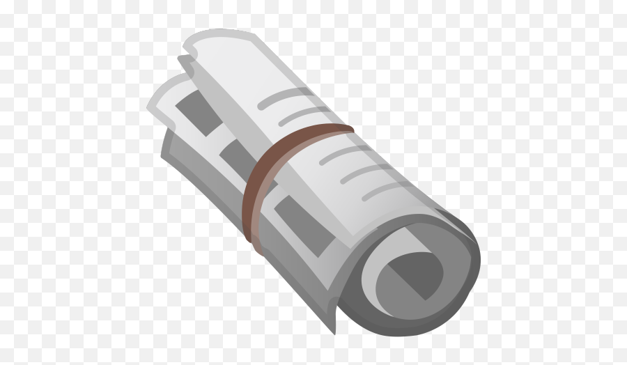 Rolled Up Paper Clipart And Png 48 Amazing Cliparts - Rolled Up Newspaper Icon Emoji,Handclap Emoji