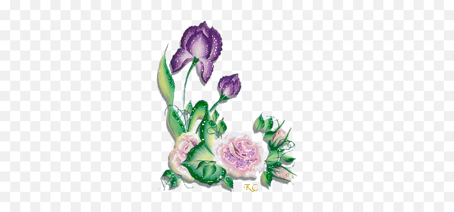 Flowers Glitter Gif Picgifscom - Teachers Day Wishes To All My Teachers Emoji,Flower Emoticons