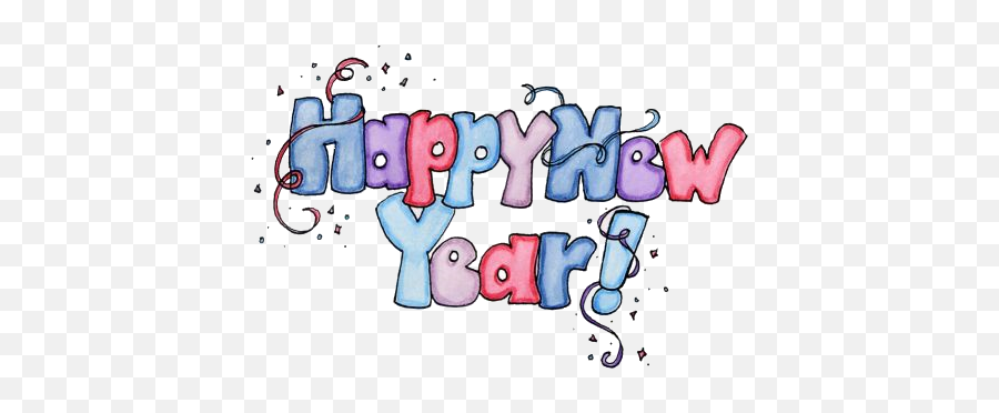 Happy New Year - Happy New Year In Bubble Letters Emoji,Happy New Year Emoji Art
