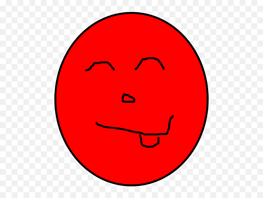 Red Smiley Face Clip Art At Clkercom - Vector Clip Art Smiley Emoji,Tongue In Cheek Emoticon