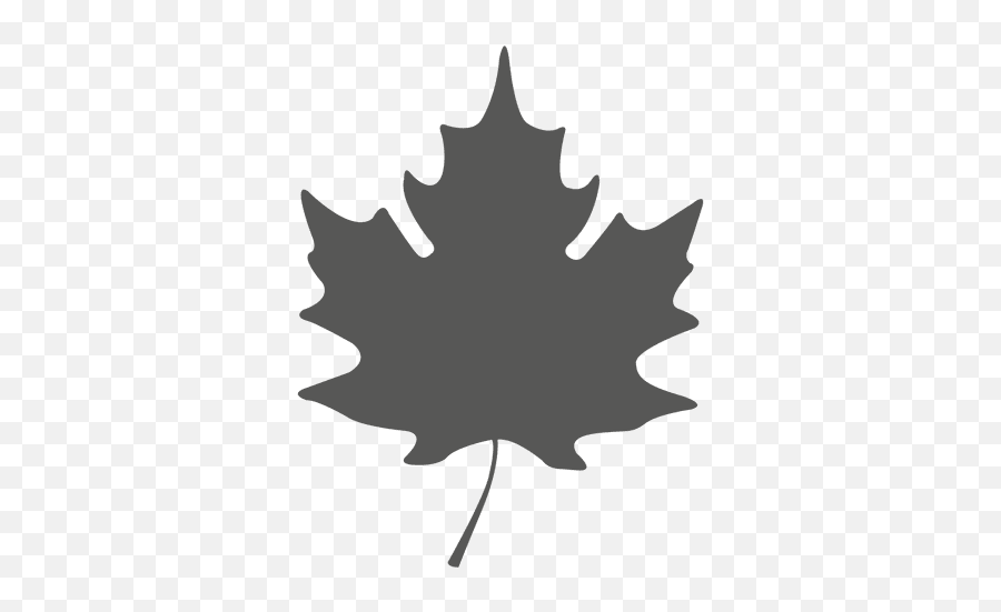 Simple Maple Leave Silhouette - Transparent Png U0026 Svg Vector Vector Maple Leaf Png Emoji,Leaves Emoji
