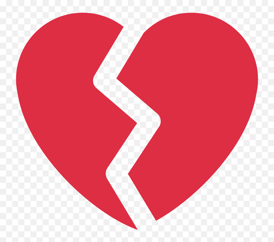 Broken Heart Emoji Clipart - Broken Heart Emoji Discord,Heart Break Emoji