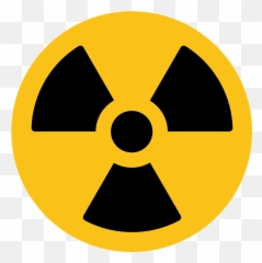 Radioactive Emoji Clipart - Toxic Clipart,Biohazard Emoji