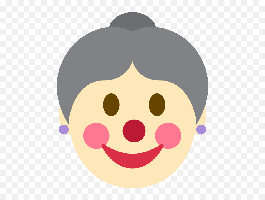 Emoji Face Mashup Bot - Happy,Old Woman Emoji