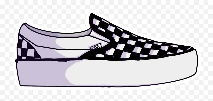 Vansshoes Vans Art Vans Shoe Sticker By Bri Woodruff - Plimsoll Emoji,Emoji Vans