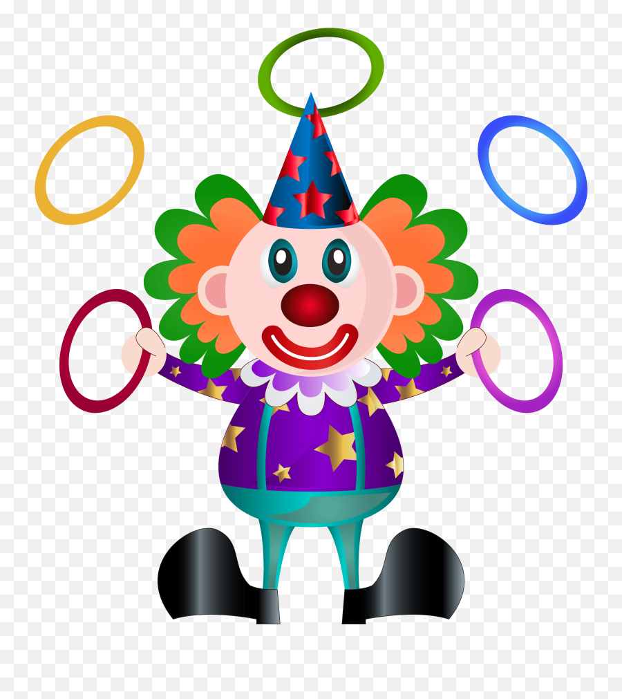 Clown Png Clip Art Picture Transparent Png - Full Size Clown Clipart Png Emoji,Clown Emoji Transparent