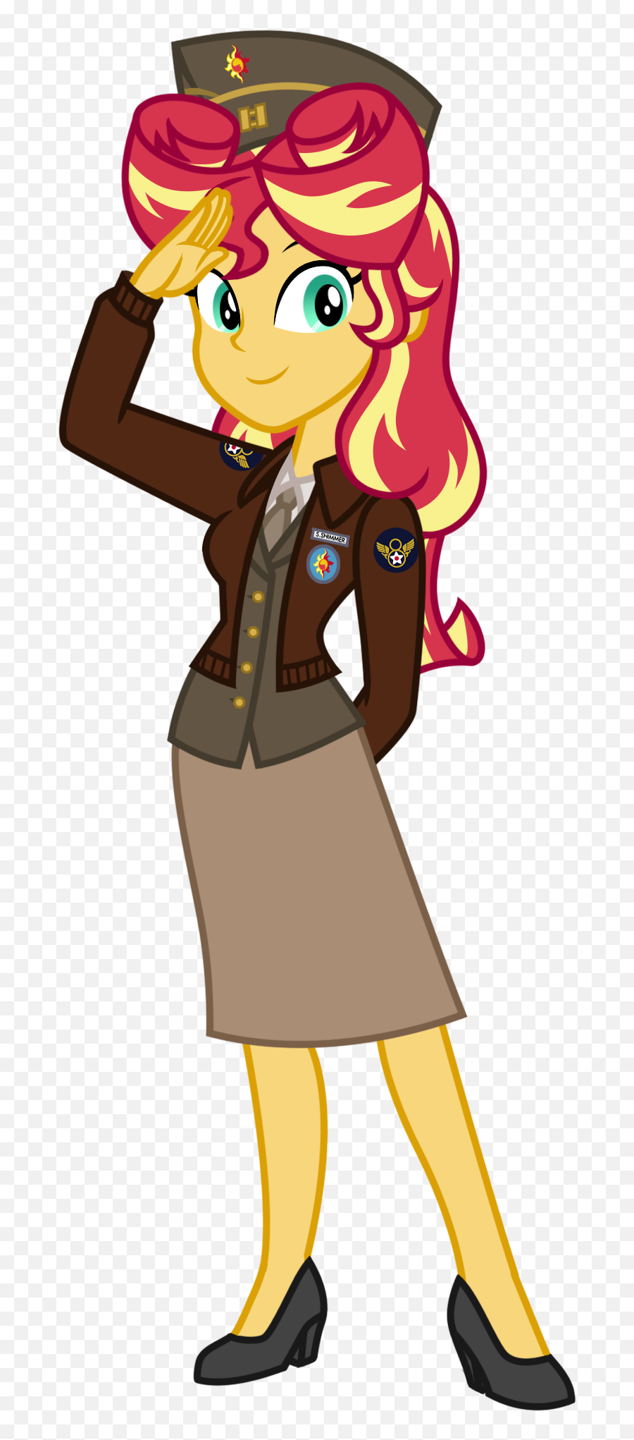 Captain Sunset Shimmer - My Little Pony Ww2 Emoji,Find The Emoji Second World War