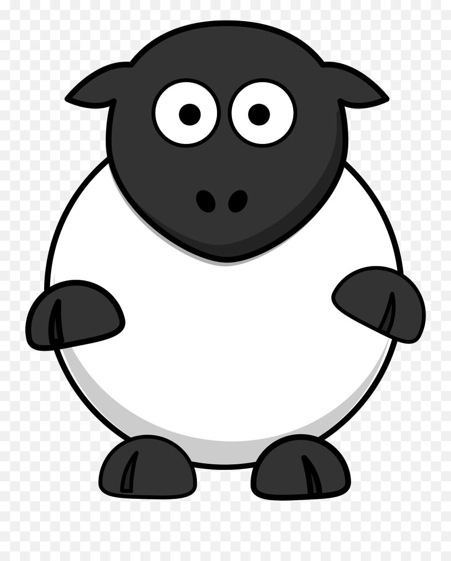 Funny Sheep Clipart Free Download Transparent Png Creazilla - Sheep And Cartoon Emoji,Funny Farm Emoji