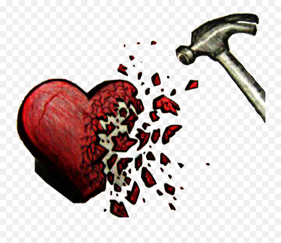 Largest Collection Of Free - Toedit Hammer Stickers Broken Heart By Hammer Emoji,Hammer And Wrench Emoji