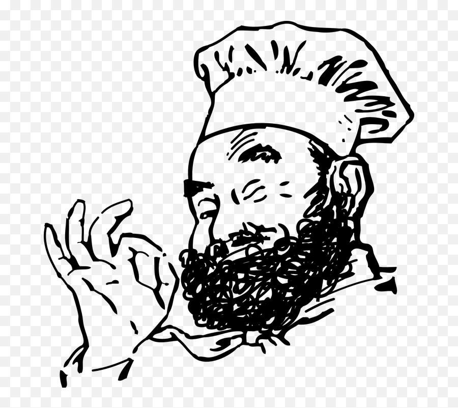 Free Wink Smiley Illustrations - Chef With A Beard Emoji,Music Note Emoji