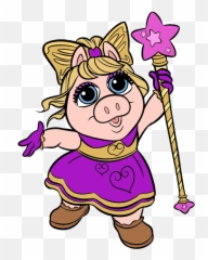 Disney Junioru0027s Muppet Babies Clip Art - Kermit The Frog Muppet Babies Png Piggy Emoji,Miss Piggy Emoji