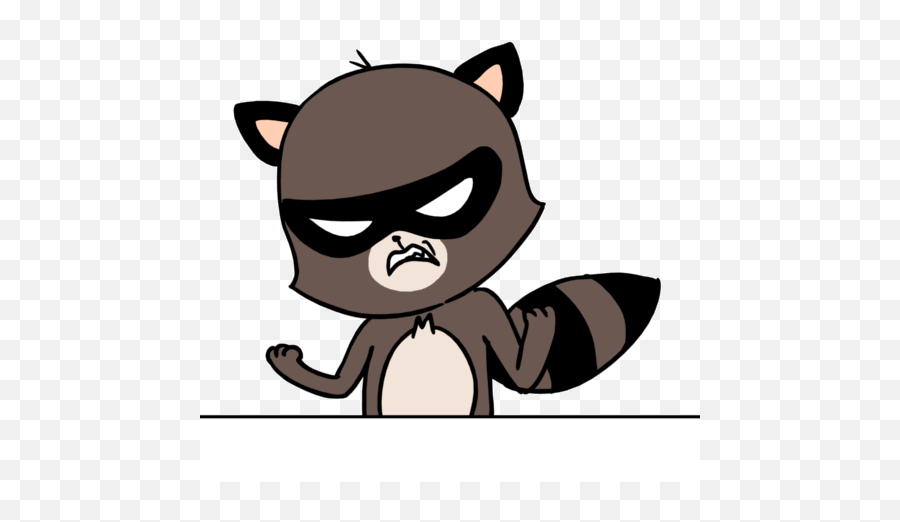 Streamelements - Racoon Cartoon Gif Transparent Emoji,Raccoon Emoji