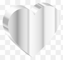 Steel Heart Aluminium Png Clipart - White 3d Emoji