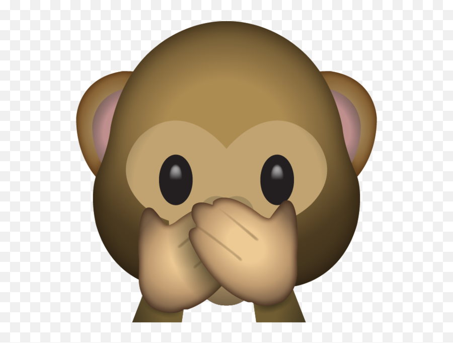 8446 Emoji Free Clipart - Speak No Evil Monkey,Idk Emoji