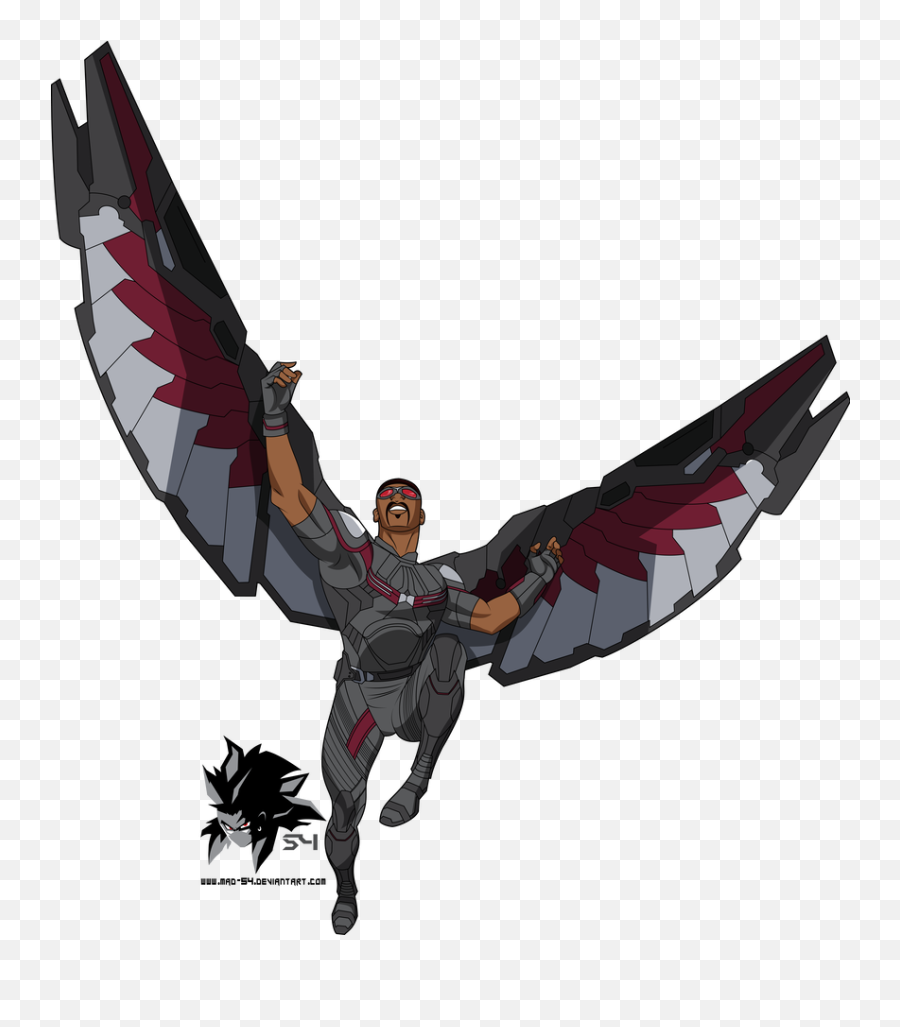 Sam Wilson Aka Falcon Mcu Timm - Falcon Sam Wilson Cartoon Emoji,Falcon Emoji