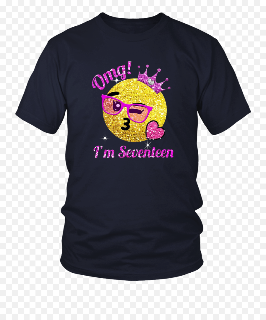 Omg Im 17 Birthday Emoji Crown Shirt - Anti Elizabeth Warren T Shirt,Breast Cancer Awareness Emoji