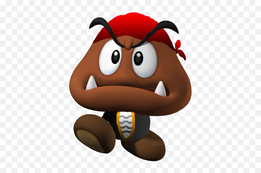 Pirate Goomba - Mario Goomba Emoji,Mushroom Star Two Guys Emoji