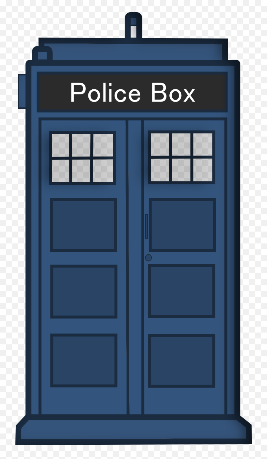 Doctor Who Png Download - Doctor Who Tardis Cartoon Emoji,Police Box Emoji