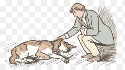 Man And Dog - Illustration Emoji
