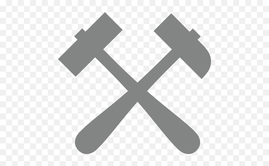 You Seached For Weapon Emoji - Cross,Crossed Hammers Emoji